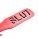 Шлепалка с надписью SLUT БДСМ красного цвета Vscnovelty
