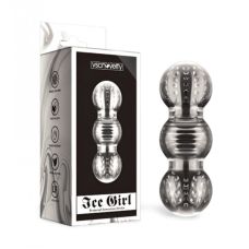 Мастурбатор рельєфний без вібрації Ice Girl Textured Sensation Stroker прозорий