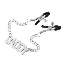 Зажимы для сосков из серебристого металла Nipple Clamps Daddy