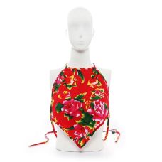 Фартук слюнявчик на завязках женский красного цвета Vscnovelty