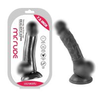 Фаллоимитатор реалистик на присоске Realistic Dong Black Mr. Rude 7.5 черный