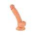 Фаллоимитатор на присоске реалистичный Realistic Dong Flesh Mr. Rude 7.5 бежевый