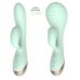 Вагінальний вібратор з головкою, що розширюється, для точки G бірюзовий Cnt Inflatable Dual Pleasure Dildo