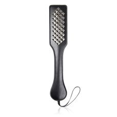 Шлепалка с заклепками БДСМ черного цвета Vscnovelty