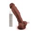 Вибратор реалистик на присоске Mr. Rude Buzzer Brown 10.0 коричневый