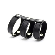 Ремешок-утяжка длдя фиксации на пенис Cock Strap черного цвета