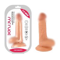 Фалоімітатор реалістичний на присосці Realistic Dong Flesh Mr. Rude 7.3 бежевий