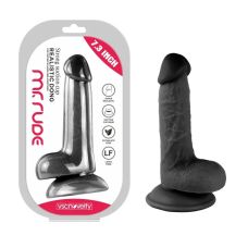 Реалистичный фаллоимитатор на присоске Realistic Dong Mr. Rude 7.3 черный