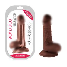 Реалистичный фаллоимитатор на присоске Realistic Dong Brown Mr. Rude 7.3 коричневый
