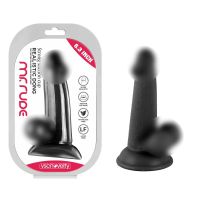Фалоімітатор реалістичний на присосці Mr. Rude Realistic Dong Black 6.3 чорний