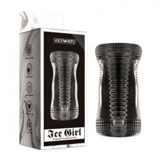 Мастурбатор реалістичного прозорого кольору Ice Girl Textured Sensation Stroker