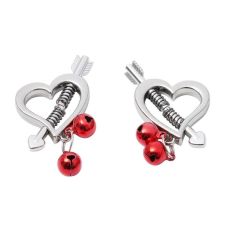 Зажимы для сосков в виде сердечка для БДСМ игр