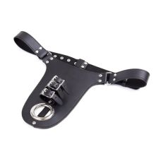 Фиксатор на пенис для БДСМ черного цвета