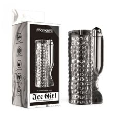 Мастурбатор для мужчин с вибрацией 10 Speed vibration Ice Girl Textured Sensation Stroker прозрачный