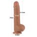Реалистичный фаллоимитатор на присоске Sliding Skin Dual Layer Dong  9.5 коричневый Реалистичный фаллоимитатор на присоске Sliding Skin Dual Layer Dong  9.5 коричневый