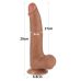 Фалоімітатор на присосці Sliding Skin Dual Layer Dong 8.5 коричневий Фалоімітатор на присосці Sliding Skin Dual Layer Dong 8.5 коричневий