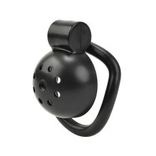 Пояс вірності чоловічий з прес замком зі смоли чорного кольору Bdsm4u