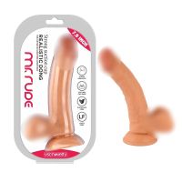 Реалістичний фалоімітатор на присосці Realistic Dong Flesh Mr. Rude 7.9 бежевий