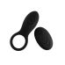 Эрекционное кольцо с вибрацией и пультом ДУ Pleasure Luxury Remote Control Silicone Cock Ring черного цвета