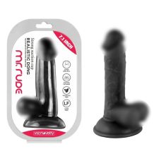 Фалоімітатор реалістичний на присосці Realistic Dong Black Mr. Rude 7.1 чорного кольору