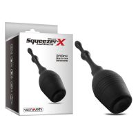Анальний душ перед сексом Squeezer-X Silicone Anal Douche 310ml чорний