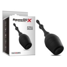 Анальний душ перед сексом Squeezer-X Silicone Anal Douche 310ml чорний