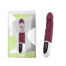 Вібратор реалістичний із РК дисплеєм червоного кольору Cnt
