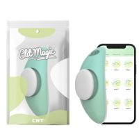Смарт вибротрусики для стимуляции клитора голубого цвета Cnt Sweet Bomb Panty Vibe App Version