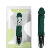 Вібратор реалістичний із РК дисплеєм зеленого кольору Cnt