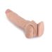 Насадка на член реалистичная с петлей для мошонки телесного цвета Vscnovelty