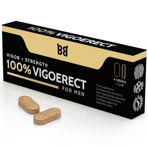 Таблетки для покращення ерекції у чоловіків Blackbull 100% Vigoerect Vigor Strength For Men 4 таблетки
