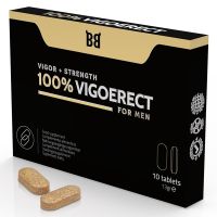 Таблетки для лучшения эрекции у мужчин Blackbull 100% Vigoerect Vigor Strength For Men 10 таблеток