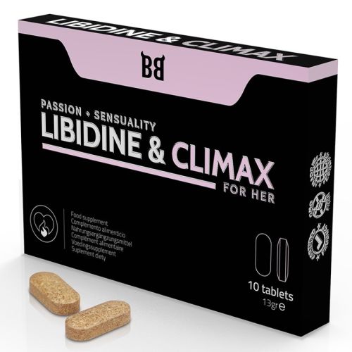 Таблетки для жінок для підвищення лібідо Blackbull Libidine Climax Increase For Women 10 капсул