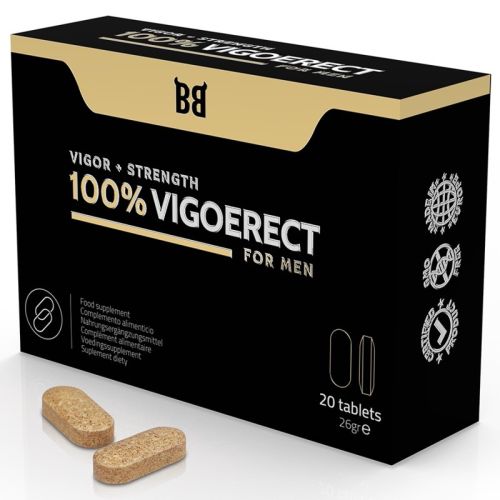 Пігулки для підвищення потенції Blackbull 100% Vigoerect Vigor Strength 20 таблеток
