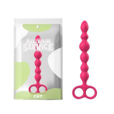 Анальні кульки силіконові рожевого кольору Can't Hold And Assault