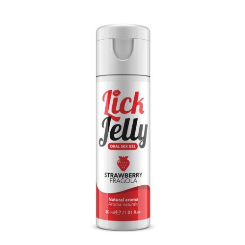 Оральний лубрикант на водній основі зі смаком полуниці Intimateline Lick Jelly Oral Sex Gel 50мл