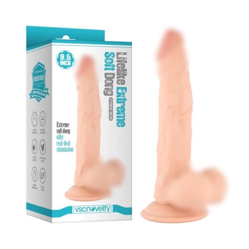 Фаллоимитатор реалистичный на присоске телесного цвета Vscnovelty Lifelike Extreme длина 241 мм Фаллоимитатор реалистичный на присоске телесного цвета Vscnovelty Lifelike Extreme длина 241 мм