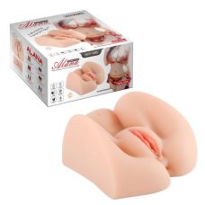 Мастурбатор полуторс вагина и анус телесного цвета Vscnovelty Alana
