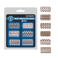 Набор эрекционных колец силиконовых черного цвета Vscnovelty 6 штук