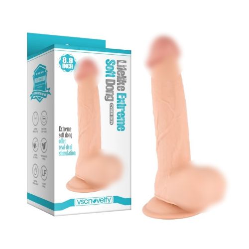 Фаллоимитатор реалистичный на присоске телесного цвета Vscnovelty Lifelike Extreme длина 226 мм Фаллоимитатор реалистичный на присоске телесного цвета Vscnovelty Lifelike Extreme длина 226 мм