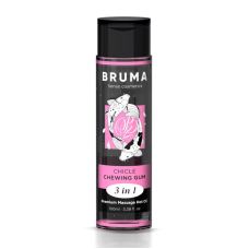 Масажне масло Лубрикант з ароматом жуйки Bruma Premium Massage Hot Oil Chewing Gum 3 в 1
