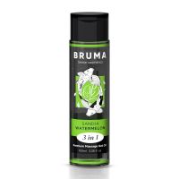 Массажное масло с тепловым успокаивающим эффектом со вкусом арбуза Bruma Premium Massage Hot Oil Watermelon 3 In 1 100мл