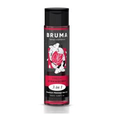 Масажна олія Лубрикант із ароматом полуниці Bruma Premium Massage Hot Oil Strawberry 3 в 1 100мл