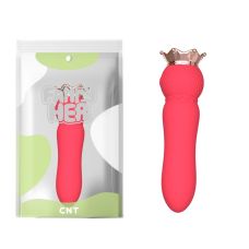 Мини вибратор корона для стимуляции клитора красного цвета Cnt Mini Crown