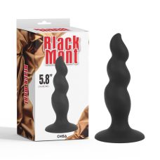 Анальная пробка спиральная черного цвета Chisa Anal Control Stuffer