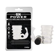 Вібронасадка на член зі стимуляцією клітора прозорого кольору Screaming Bunny Vibrating Enhancer