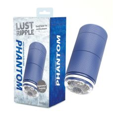 Мастурбатор в колбе для мужчин синего цвета Chisa Lust Ripple Phantom