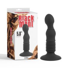 Анальний корок на присосці чорного кольору Chisa