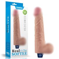 Вібратор реалістичний тілесного кольору Lovetoy Real Softee Rechargeable