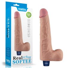 Вібратор реалістичний тілесного кольору Lovetoy Real Softee Rechargeable